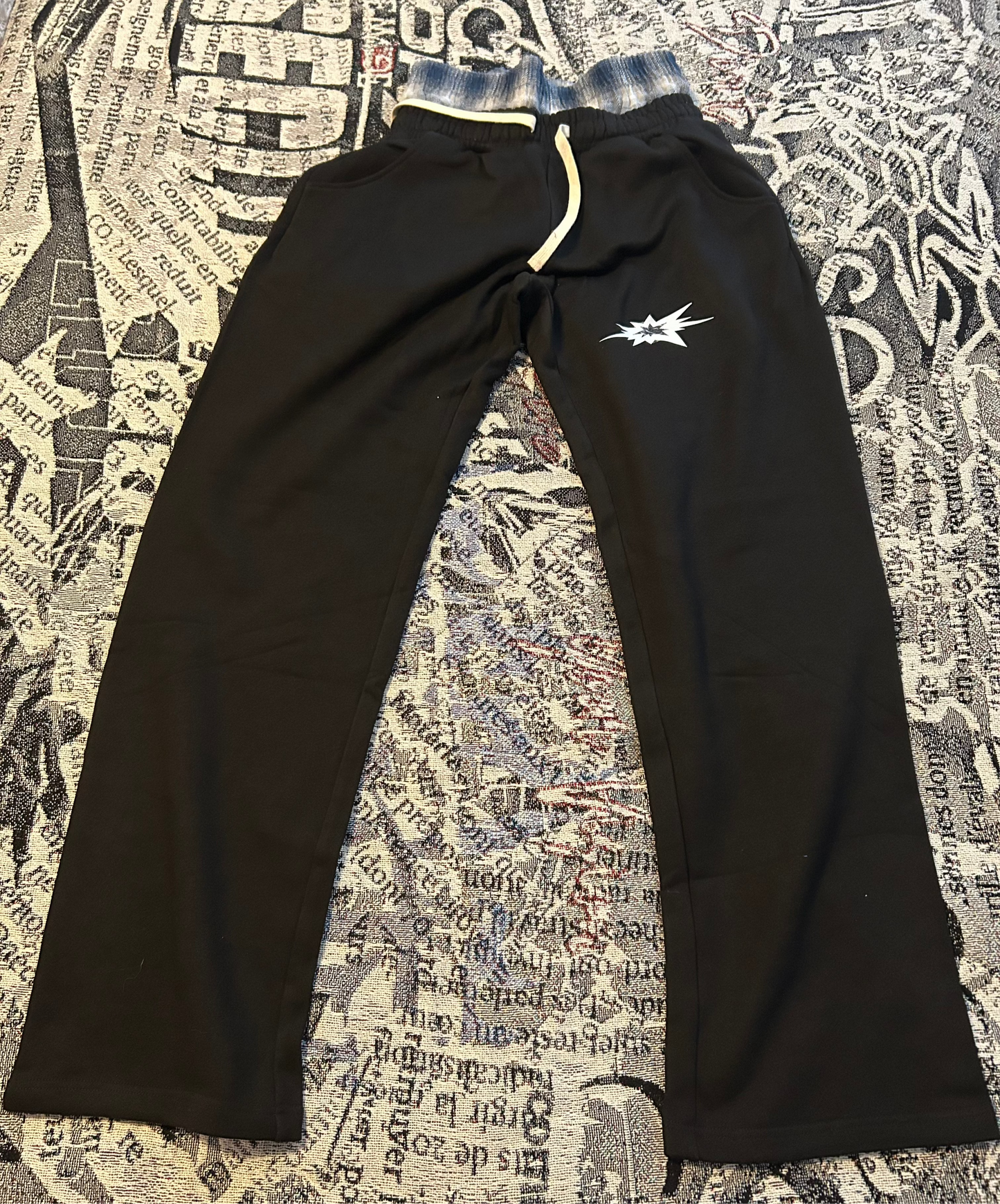 "ROSECLTR" DOUBLE WAISTED STAR SWEATS