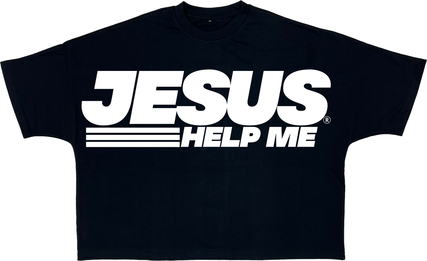"JESUS HELP ME" OVERSIZED SHIRT