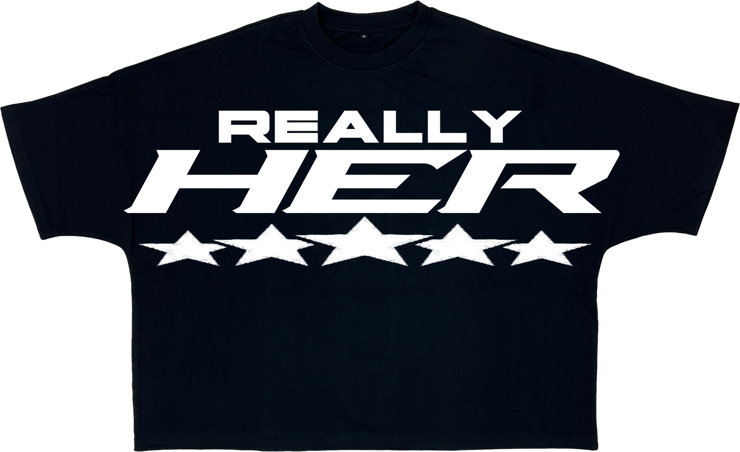 "REALLY HER" OVERSIZED CROP TOP