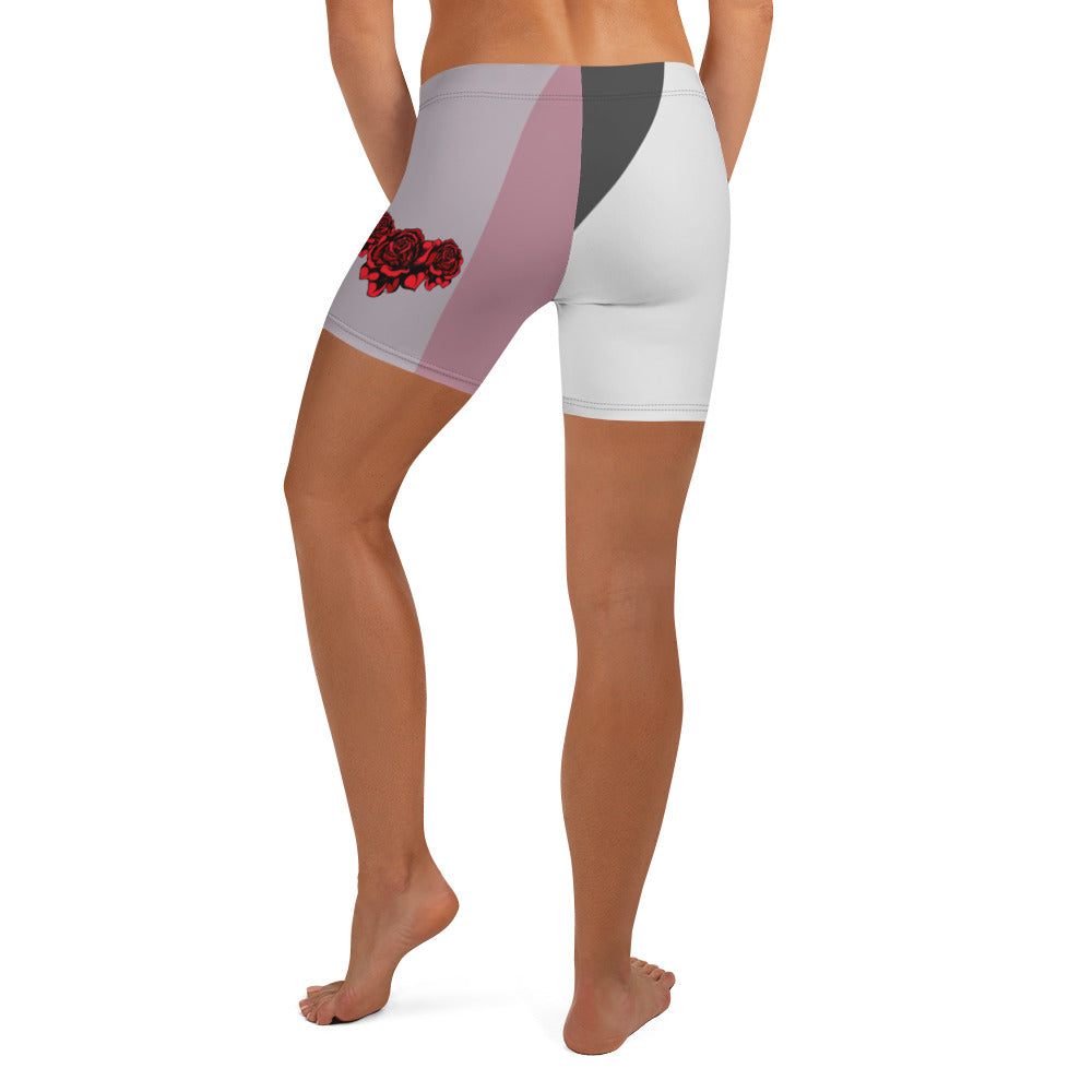 Origami 3Roses Biker Shorts