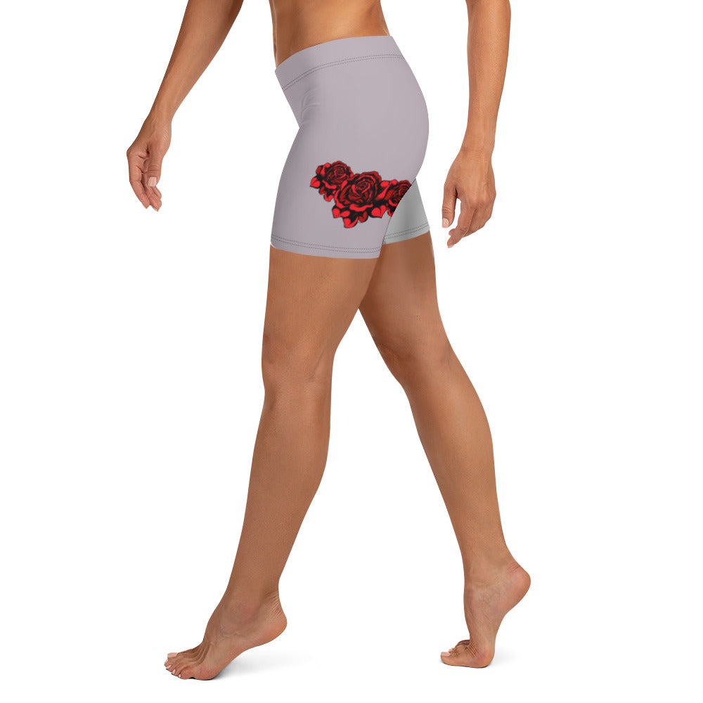 Origami 3Roses Biker Shorts