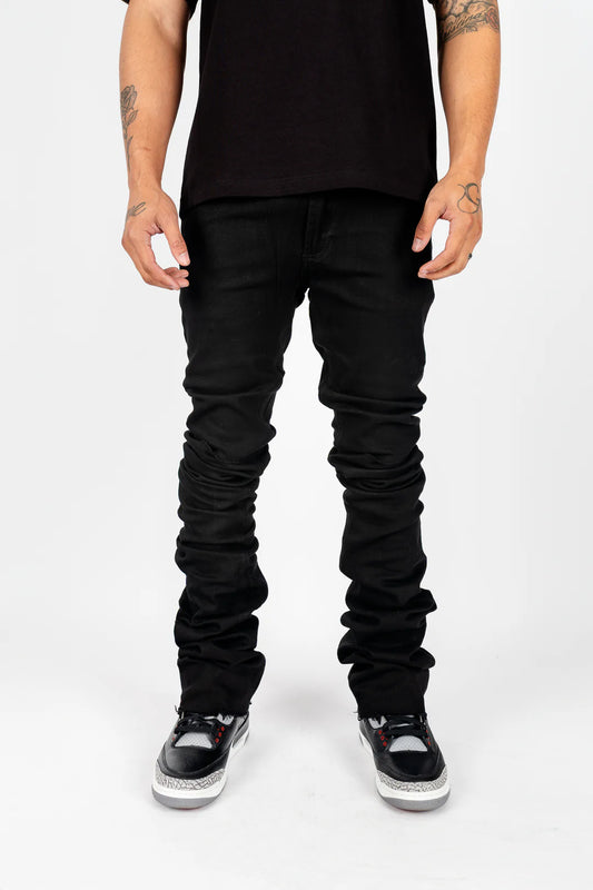 "STACKED FLARE JEANS"