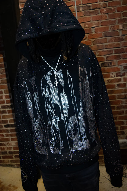 "USA 26 RC" RHINESTONE HOODIE