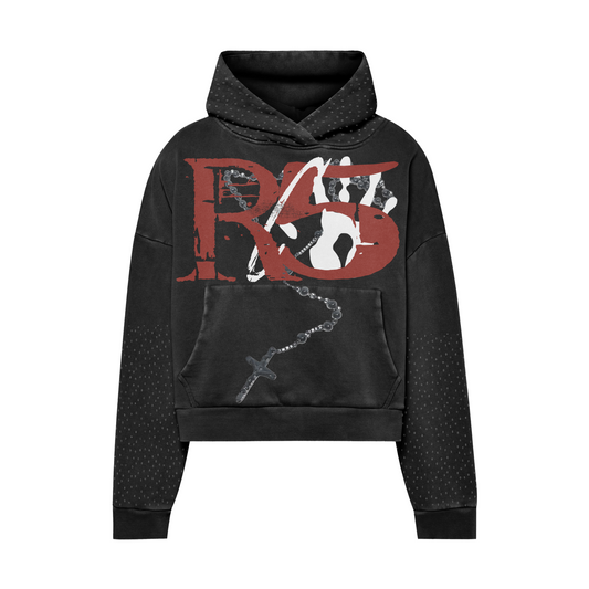 "RC5" RHINESTONE HOODIE