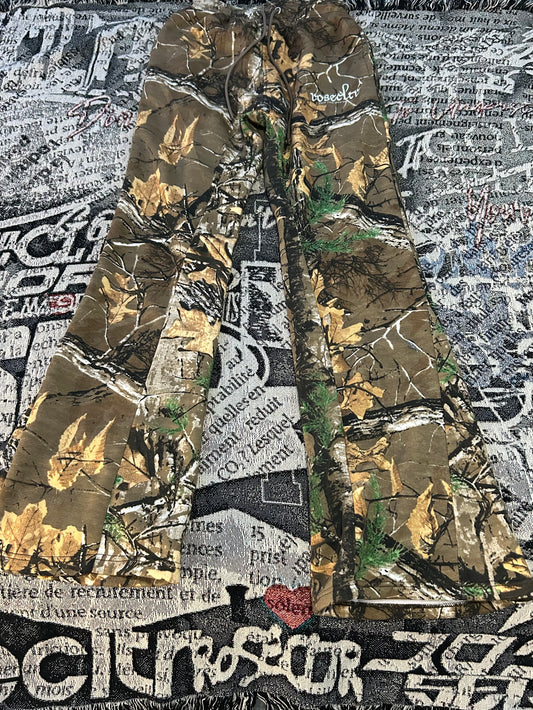 "CAMO" ROSECLTR FLARE JOGGERS