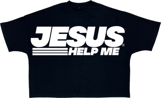 "JESUS HELP ME" OVERSIZED SHIRT
