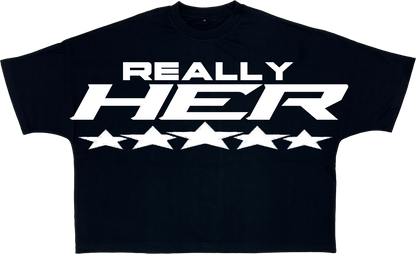 "REALLY HER" OVERSIZED CROP TOP