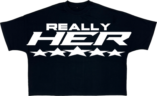 "REALLY HER" OVERSIZED CROP TOP