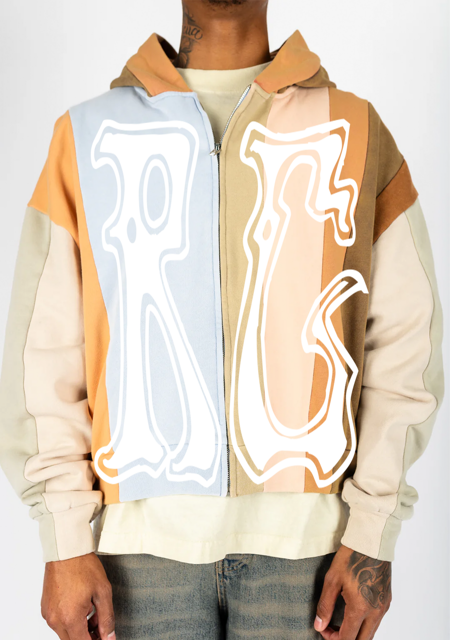"COLORS" RoseCLTR Cropped Zip-Up