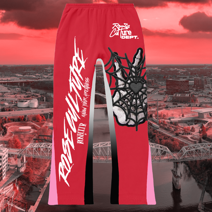 "RoseCultureDept" Stacked Joggers