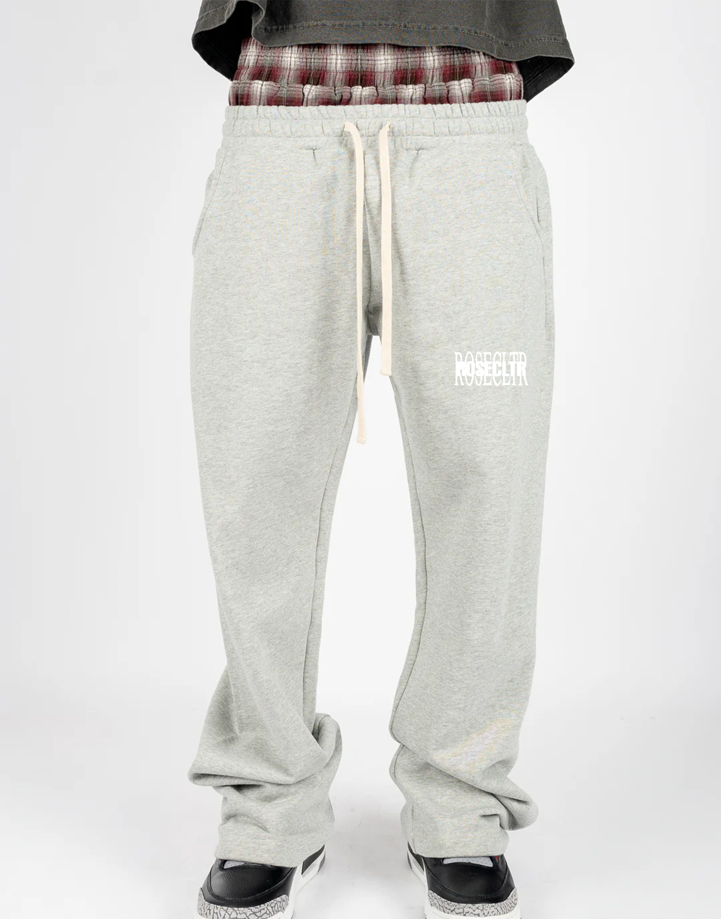 "ROSECLTR" DOUBLE WAISTED SWEATS
